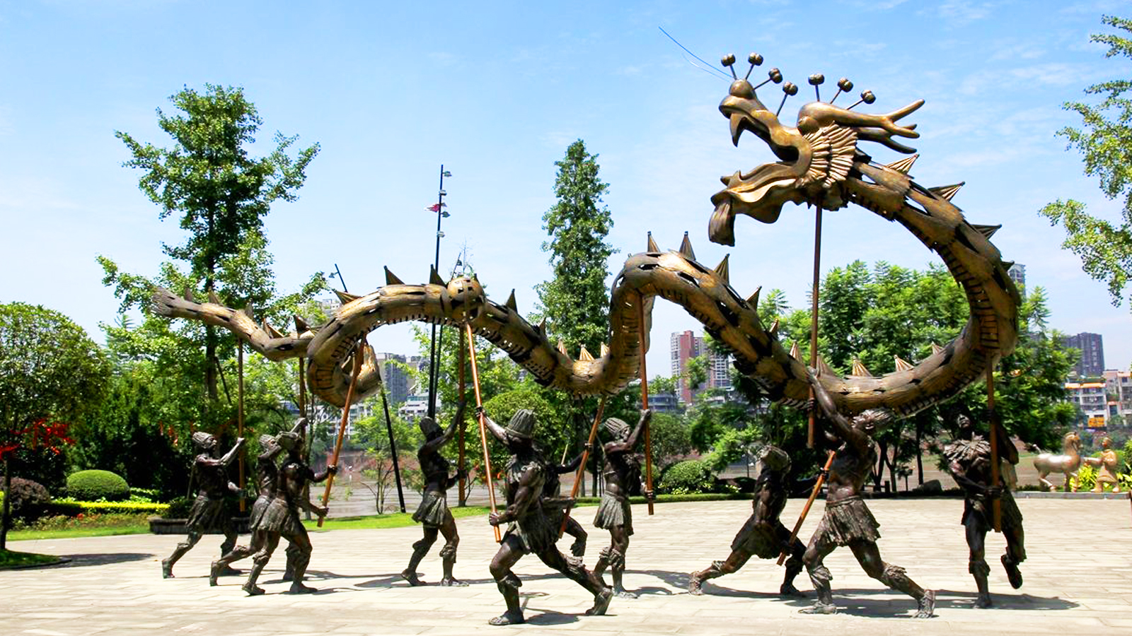 大型铜雕，民俗文化对于人们的意义