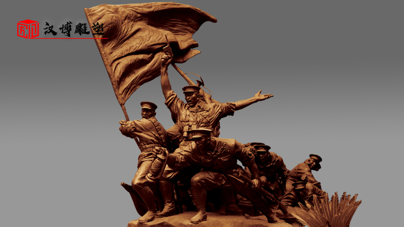 军队人物雕塑_大型雕像_雕像订制_士兵雕像_广场雕像