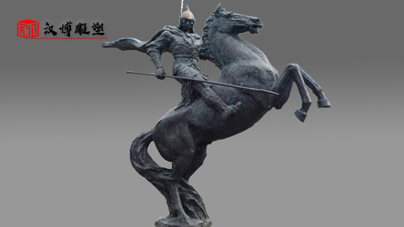 骑马雕像定制_大型雕塑_景观雕像_户外铜雕制作_大型人物雕像