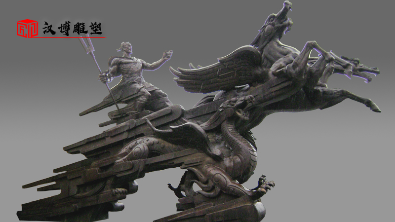 骑马人物雕像_大禹治水雕塑_大型雕塑定制.jpg