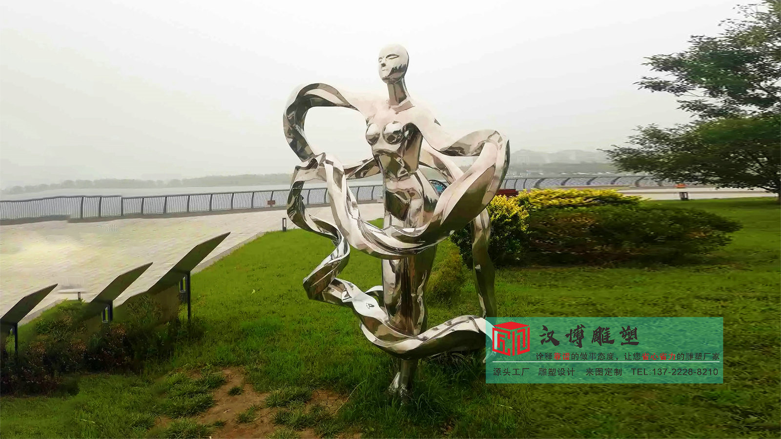 女孩跳舞雕像定制,园林景观雕塑制作,金属雕塑厂家